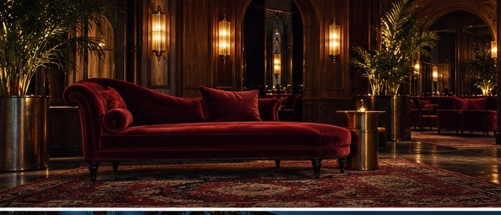 A quiet, candlelit lounge corner set aside for calm conversation